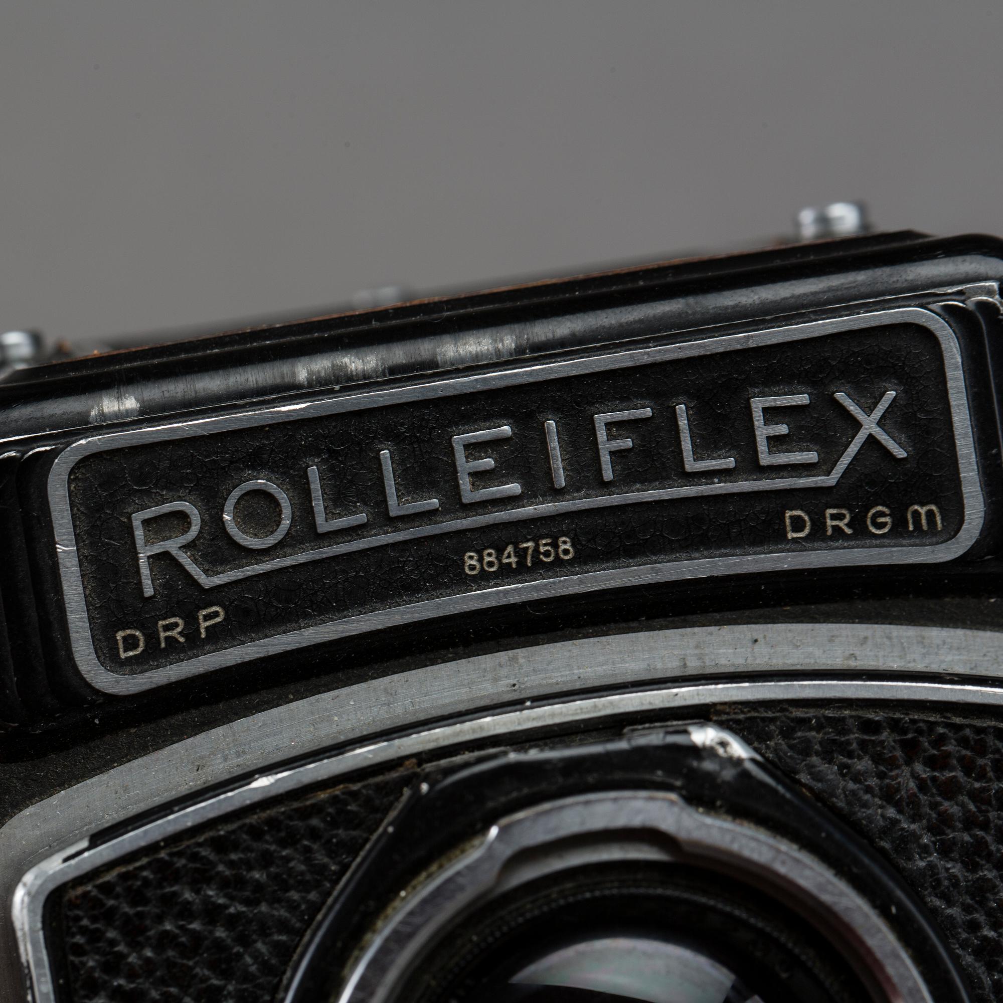 SPEGELREFLEXKAMERA, Rolleiflex compur rapid, nr 884758, Franke & Heidecke, Tyskland. 1900-talets mitt.