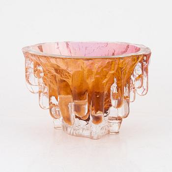 Göran Wärff, a unique glass bowl, Kosta, Sweden.