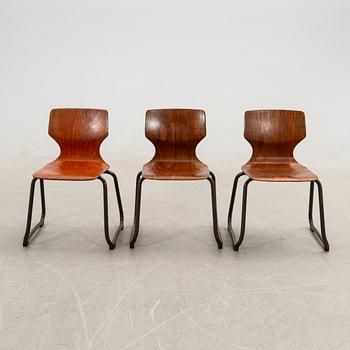 Adam Segner stolar 6 st Flötotto Tyskland 1900-talets mitt.