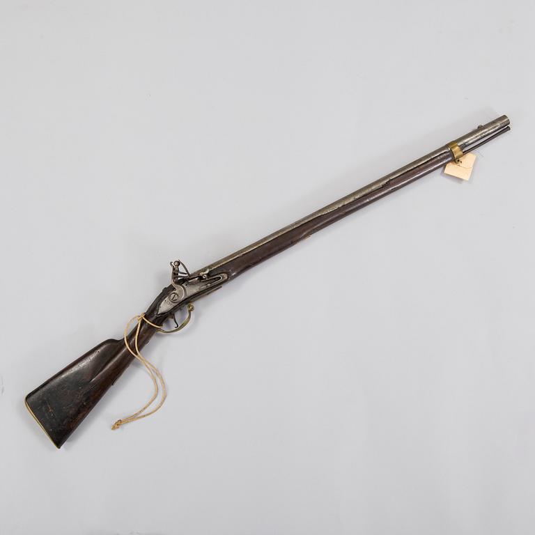 A swedish flintlock rifle, 18/19th century.