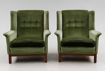 FÅTÖLJER, 1 par, Arne Norell, Norell möbler Aneby, 1900-talets andra hälft.