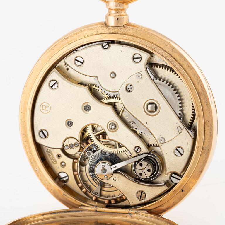 Halda, pocket watch, hunter, 51 mm.