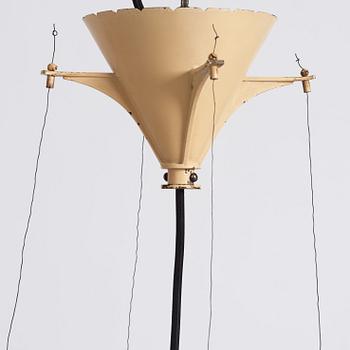 Gunnar Asplund, attributed to, a ceiling lamp, reportedly with provenance architect John Elisasson (an Asplund assistant), 1930s.