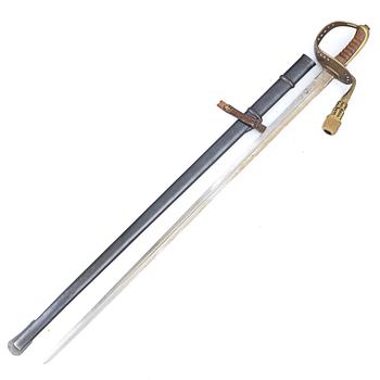 Swedish cavalry sabre, m/1893, for enlisted cavalrymen, with scabbard.