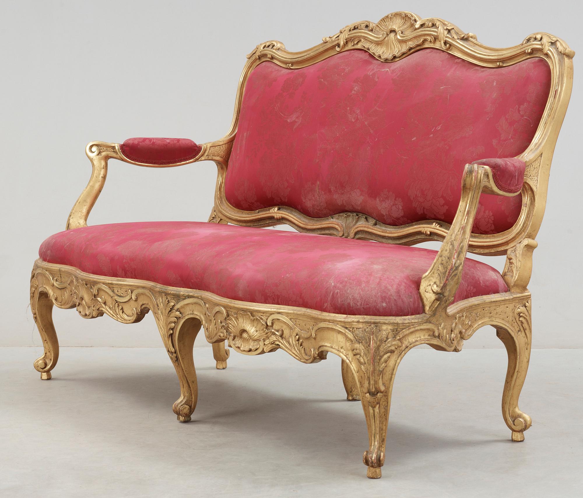 SOFFA, nyrokoko, 1800-talets andra hälft.