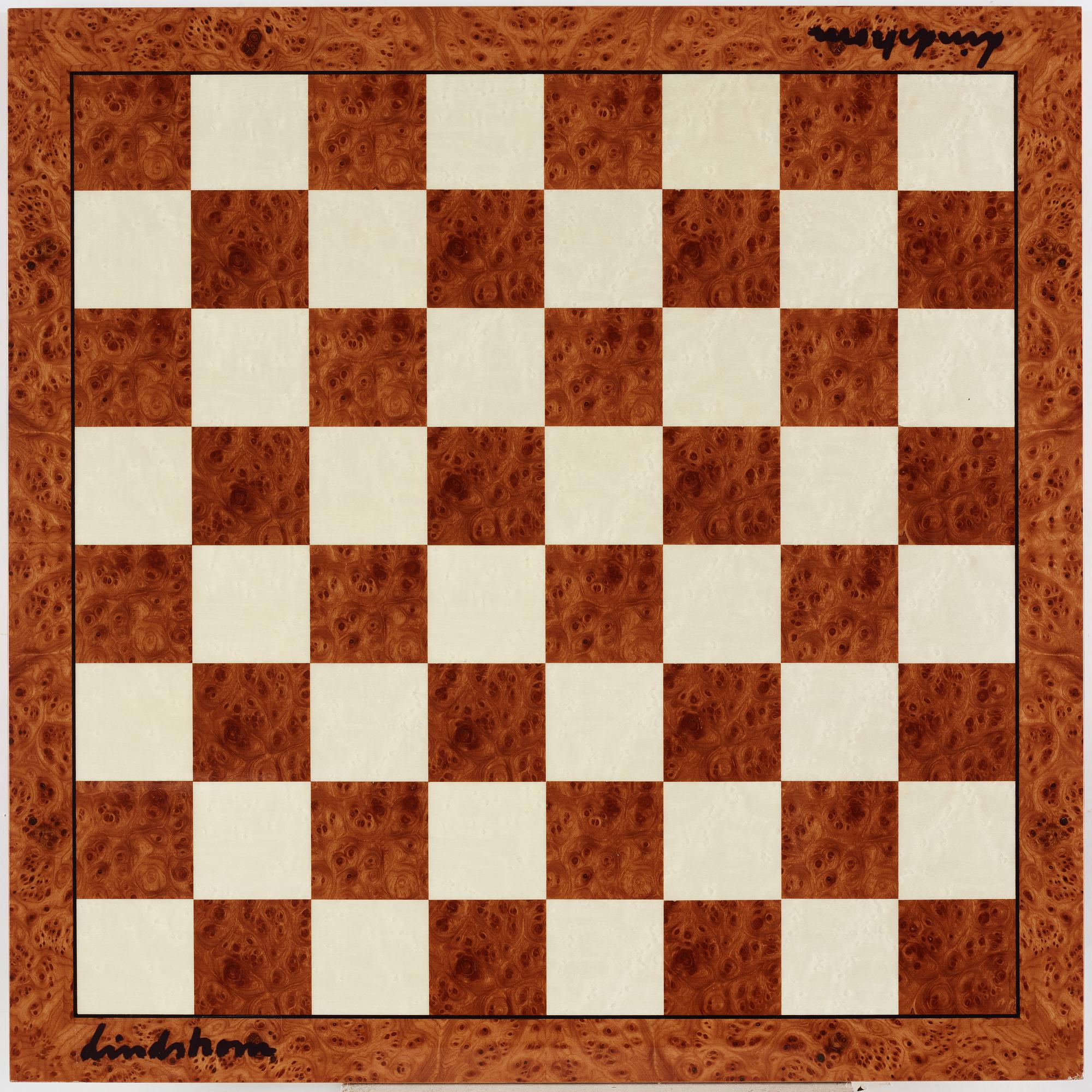 Bengt Lindström, chess game with chess pieces, executed around 1994-95.