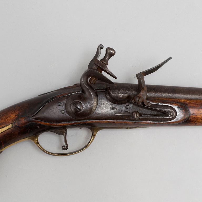 A Swedish flintlock pistol 1738 pattern.