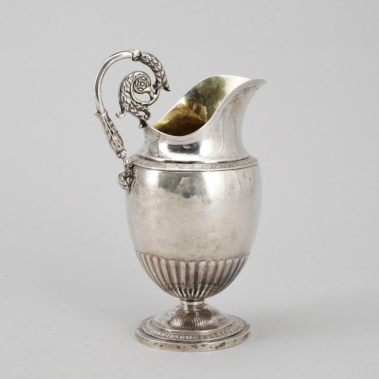 GRÄDDKANNA, silver, A. Zethelius, Stockholm 1816, vikt ca 270 g.