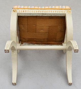 TABURETT, gustaviansk stil, 1800-talets andra hälft.