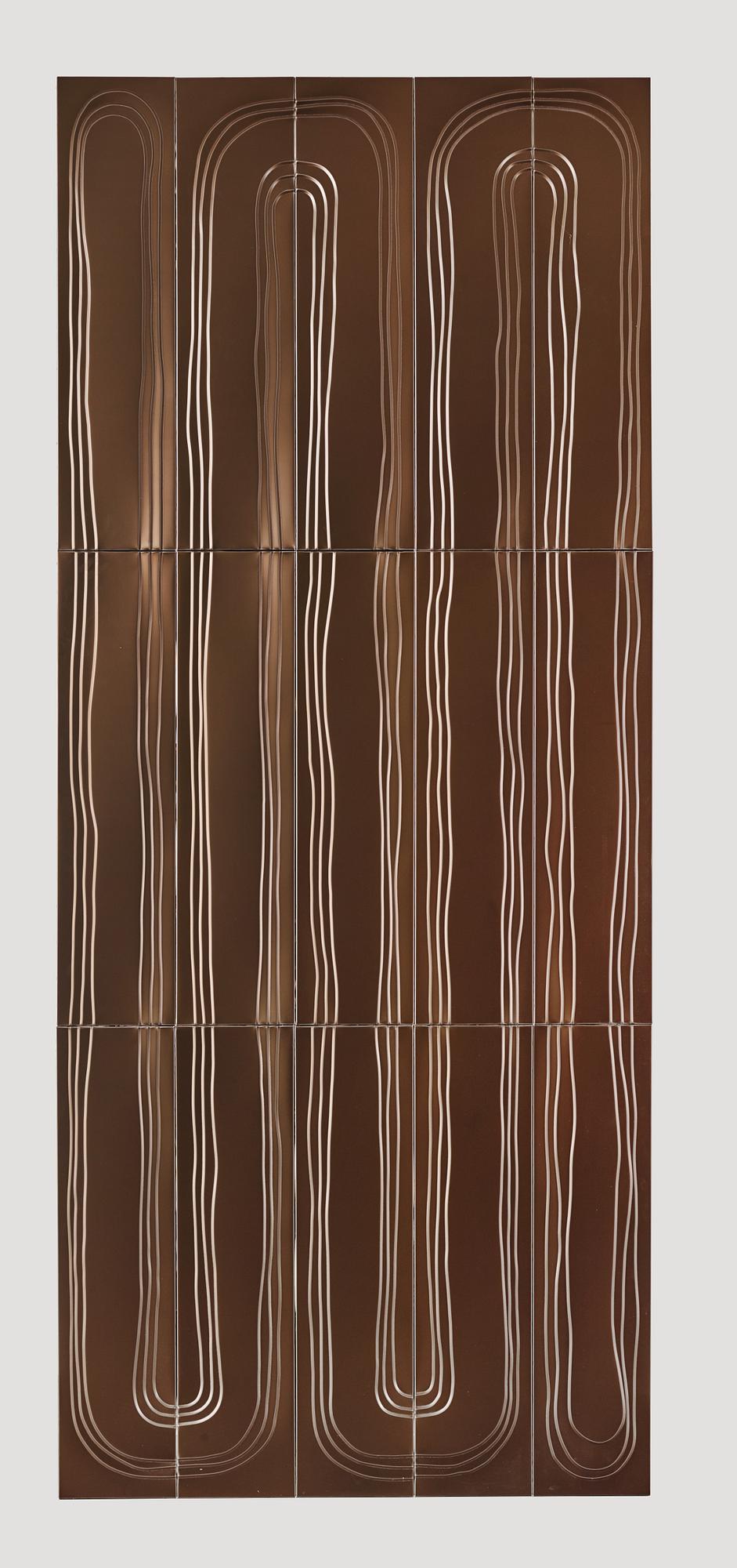 David Taylor, a unique wall relief,  "River", Studio Mellösaverken, Sweden 2022.