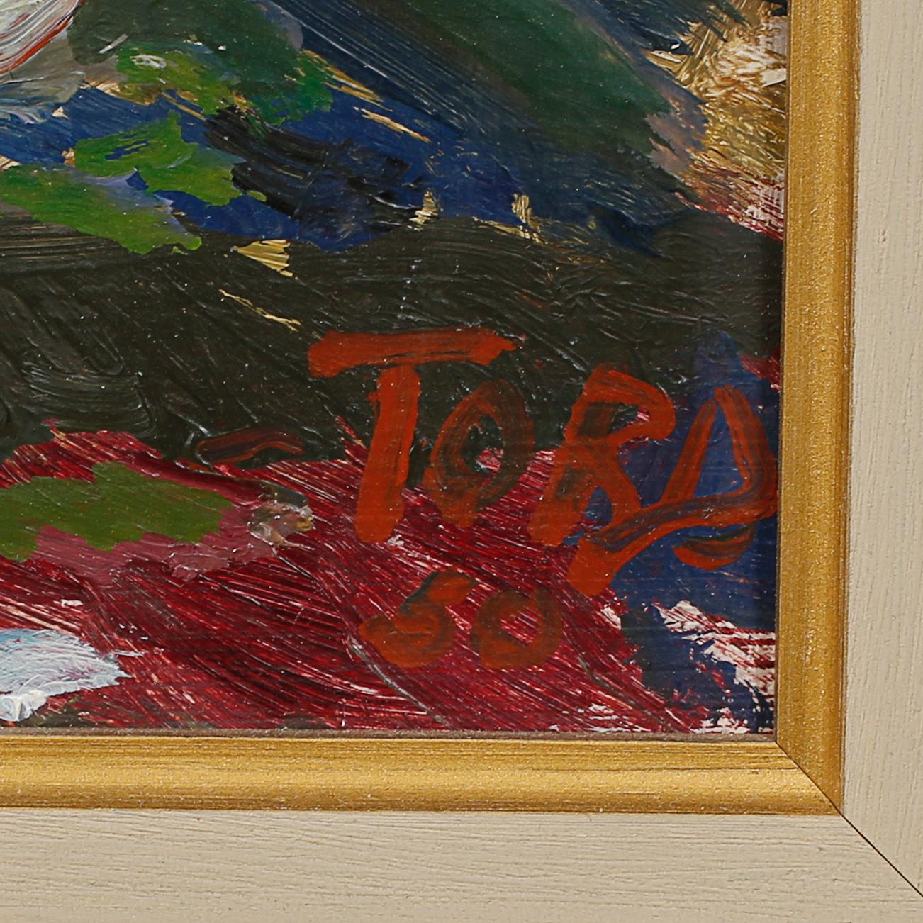 TORD LEANDER-ENGSTRÖM, olja på pannå, signerad.