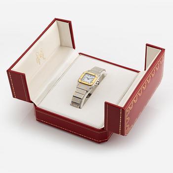 Cartier, Santos Carrée, wristwatch, 23,5 x 23,5 (34,5) mm.