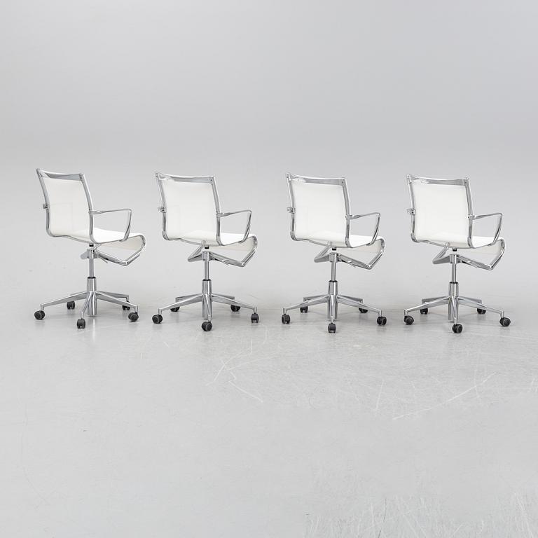 Alberto Meda, a set of four 'Mes Office Chairs' for Alias.