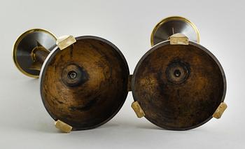 LJUSSTAKAR, 1 par, art déco, 1900-talets första hälft.