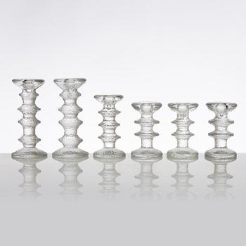 Timo Sarpaneva, ljusstakar, 6 st, "Festivo", Iittala, Finland.