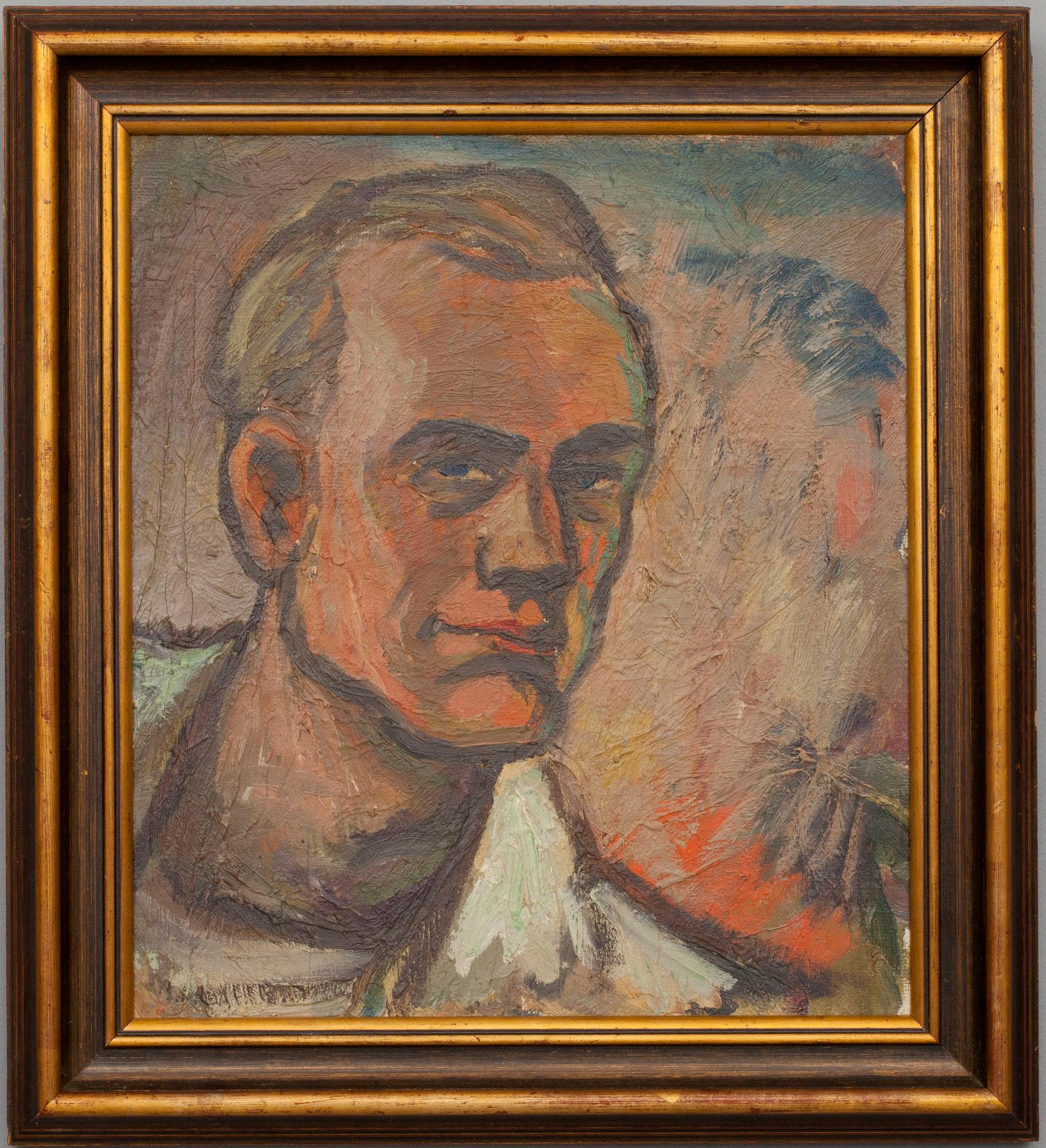 ANTON BENGTSSON, olja på skiva, ej signerad.