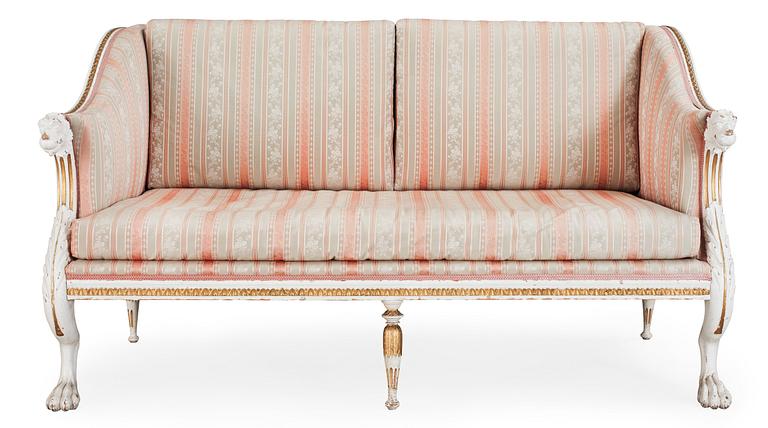 A late Gustavian early 19th century sofa.