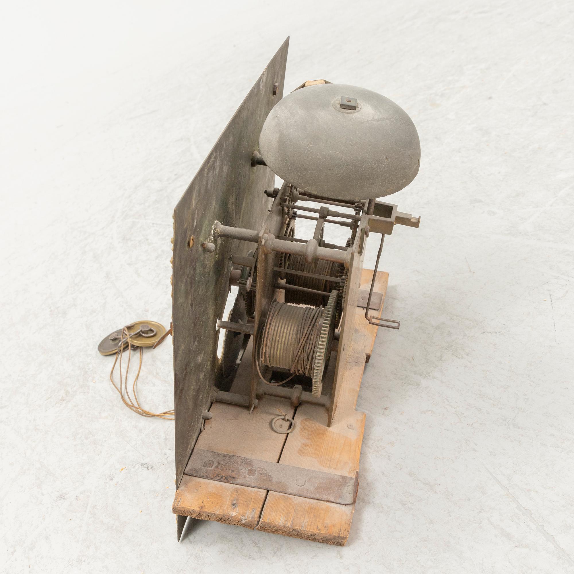 Adam Cleak, a locncase clock from around the year 1800. - Bukowskis