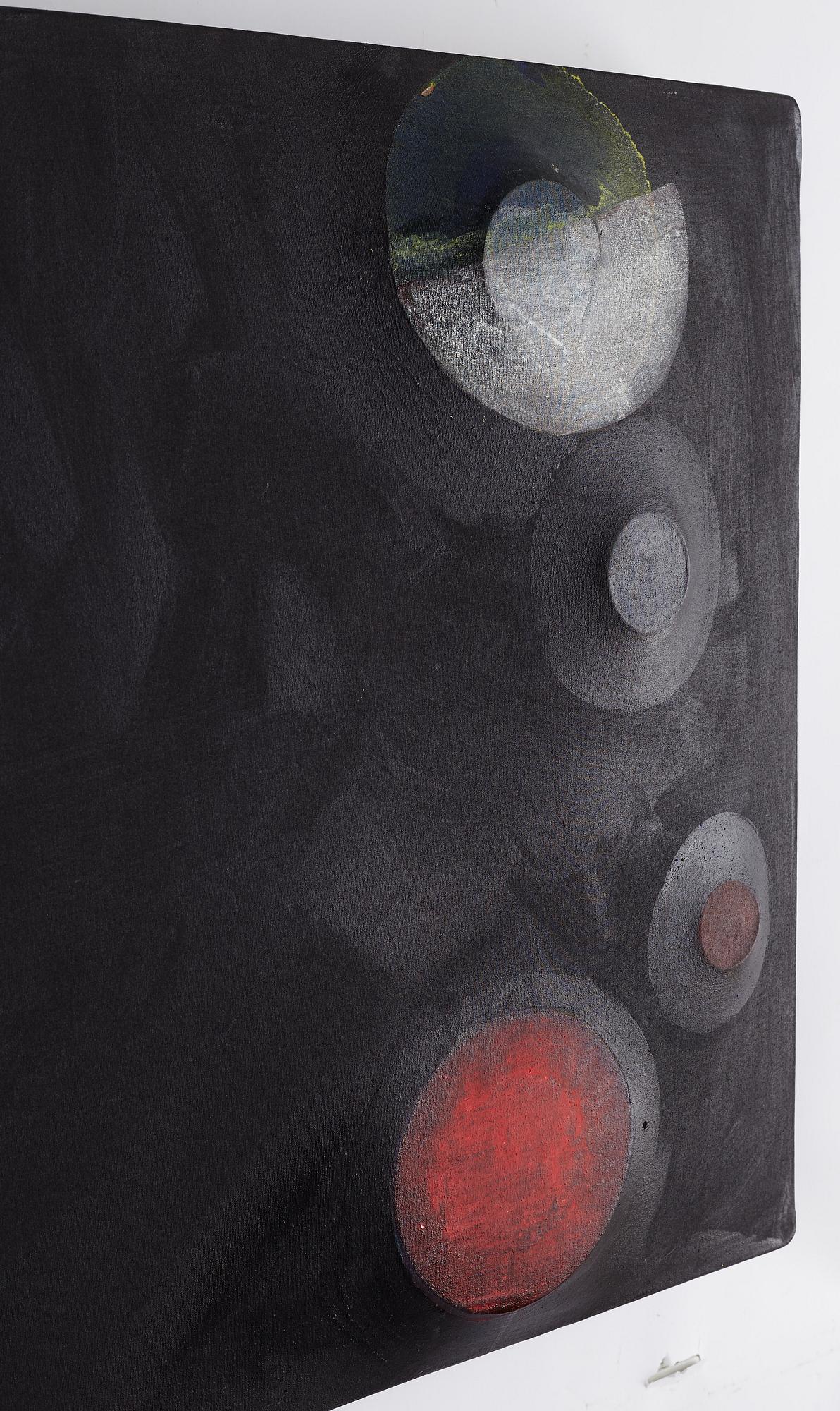 Stig Sjölund, diptych, photography and mixed media on canvas, signed and dated 1987 on verso.