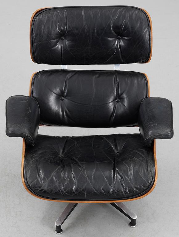 FÅTÖLJ, "Lounge Chair", Charles & Ray Eames, Vitra. 1970-tal.