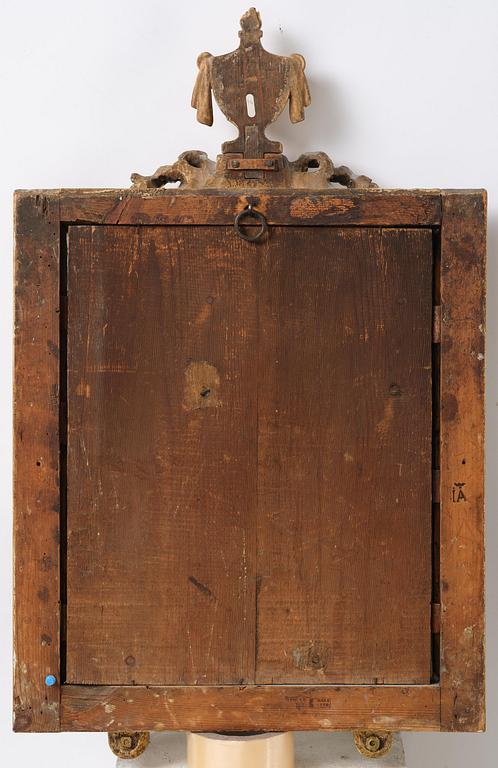 Spegellampetter ett par för två ljus, av Johan Åkerblad (mästare i Stockholm 1758-1799). Gustavianska.