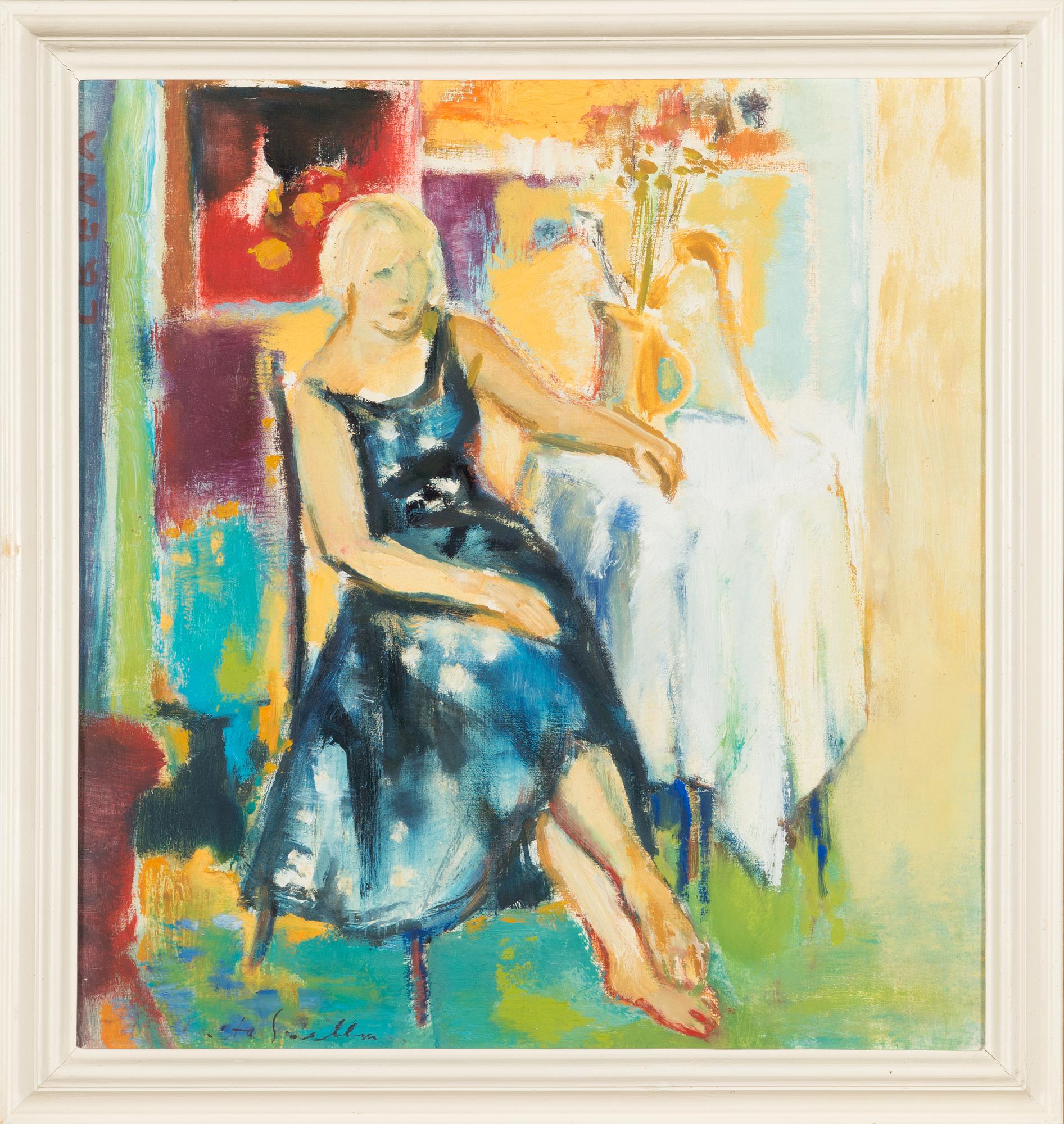 Anita Snellman, öljy kankaalle, signeerattu.