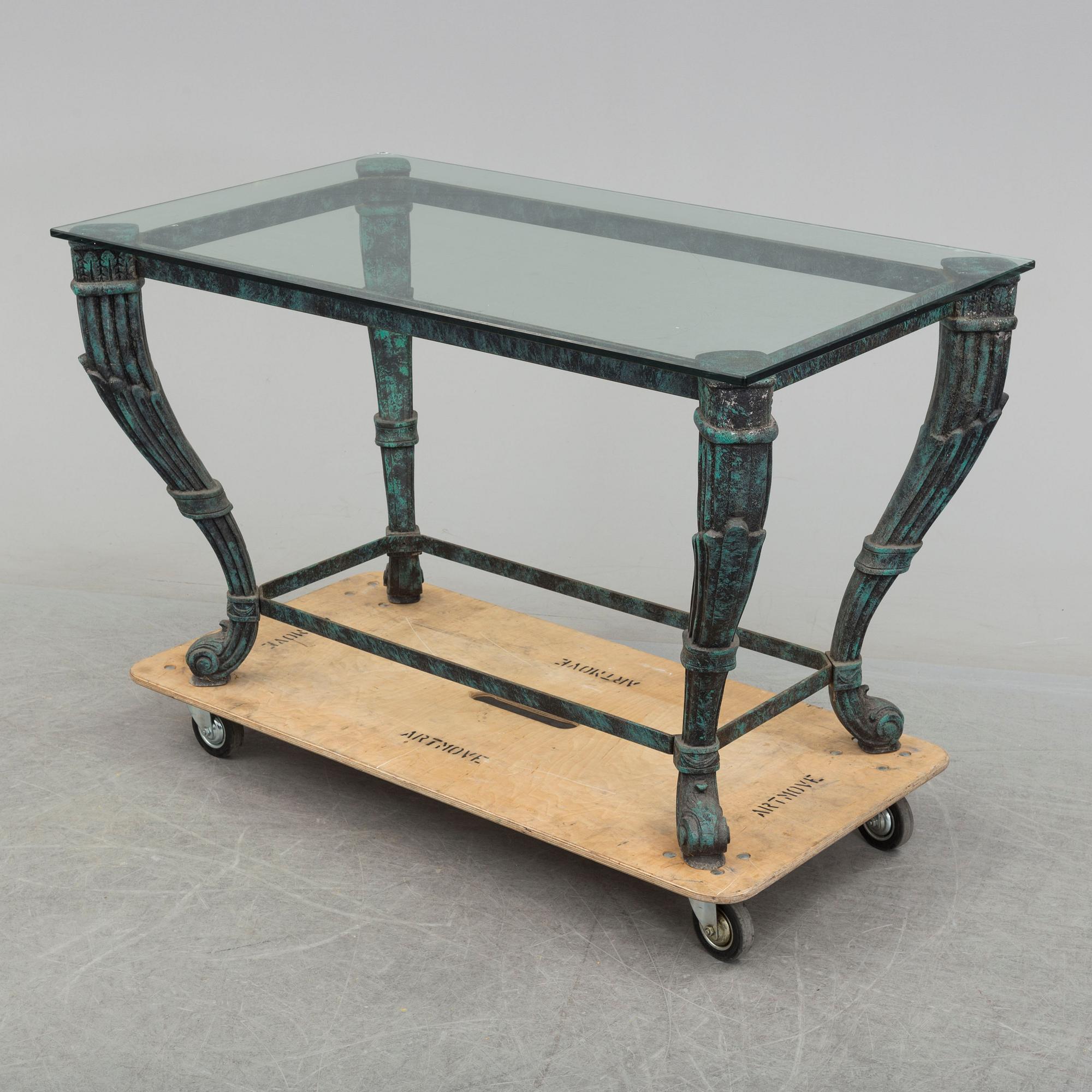 A circa 2000 rococo style table.