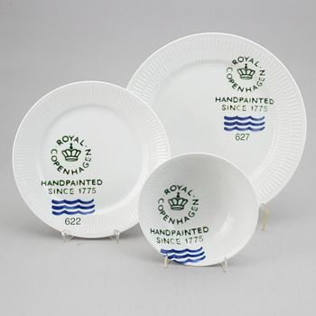 A Royal Copenhagen 'Fluted Signature' service, (36 pc).