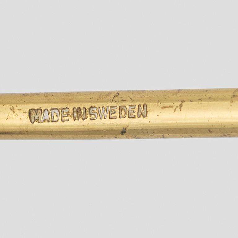 A Swedish brass candelabrum, second half of the 20th Century.