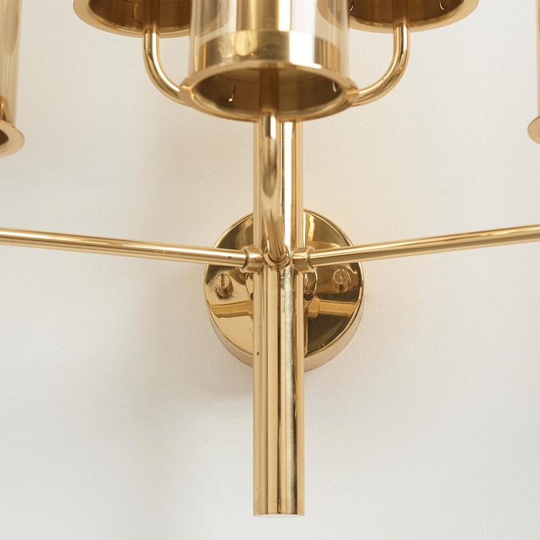 Hans-Agne Jakobsson, a pair of wall lamps, model "Sonata", "V169-5", Hans Agne Jakobsson AB, Markaryd, 1960-70's.