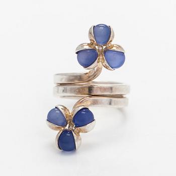 Elis Kauppi, ring, chalcedony, silver.