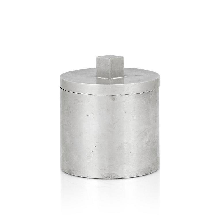 Björn Trägårdh, or Nils Fougstedt, a pewter lidded jar, Svenskt Tenn, Stockholm 1930.