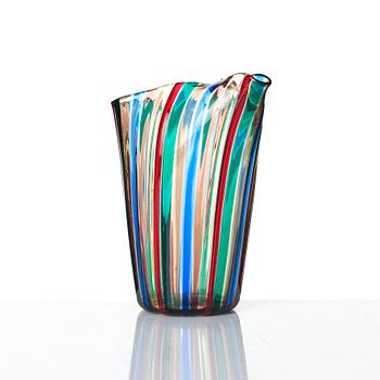 Gio Ponti, kanna och 9 st glas "Canne", Venini, Murano, Italien 1950-60-tal.