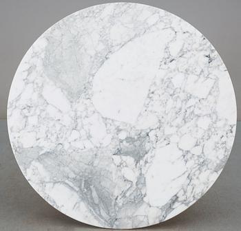 An Eero Saarinen carrara marble top 'Tulip' table by Knoll International/ Nordiska Kompaniet.