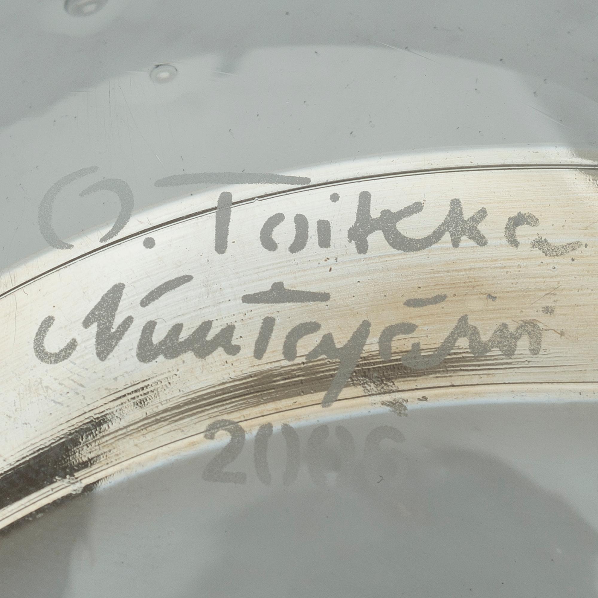 OIVA TOIKKA, BIRDS, 3 pcs, signed O. Toikka Nuutajärvi.