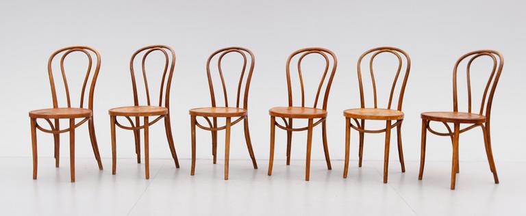 STOLAR, 6 st, Thonetmodell, 1900-talets första hälft.