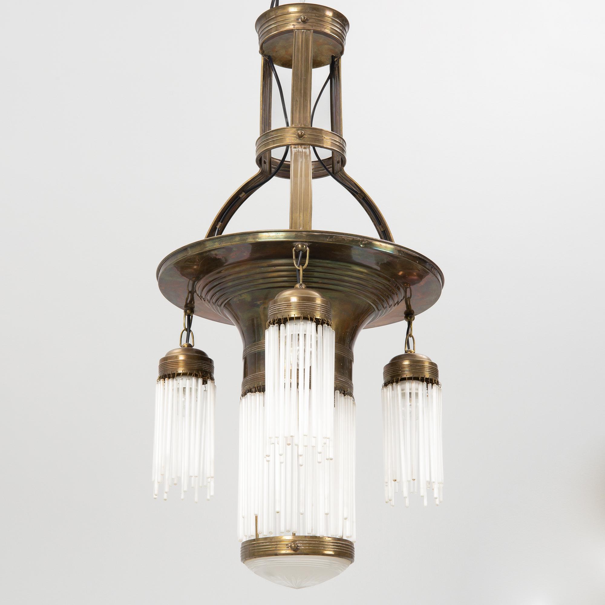 Taklampa, jugend, 1900-talets början.