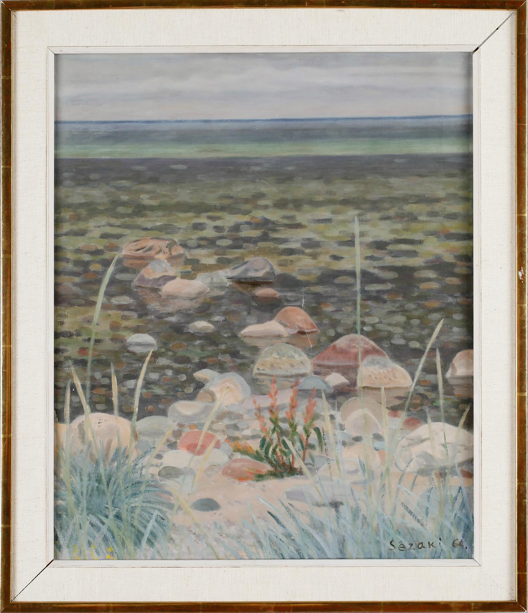 HARUO SEZAKI, 3 st, olja på duk, signerade och daterade -63 och -64.