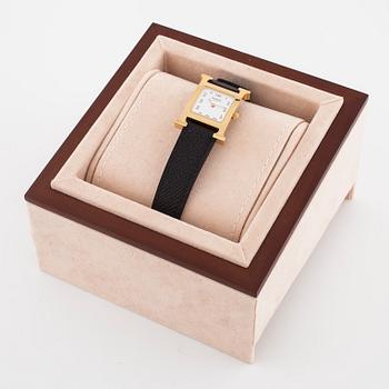 HERMES, "Heures H", wristwatch, 21 x (30) mm.