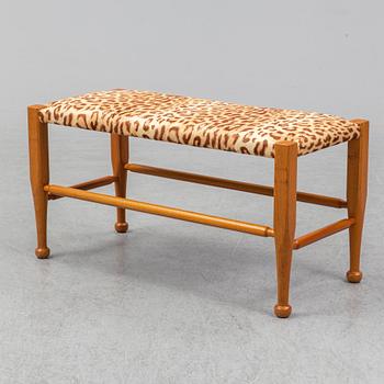 A mahogany bench by Josef Frank for Firma Svenskt Tenn.