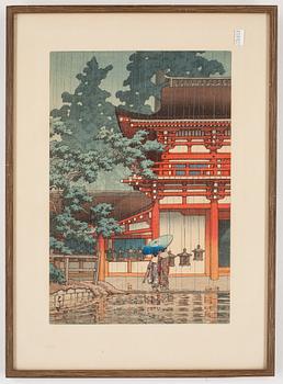 Kawase Bunjiro Hasui · KAWASE BUNJIRO HASUI, träsnitt, Japan.