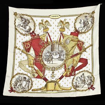 SCARF, siden, "Napoleon", design Philippe Ledoux, Hermès, Paris.