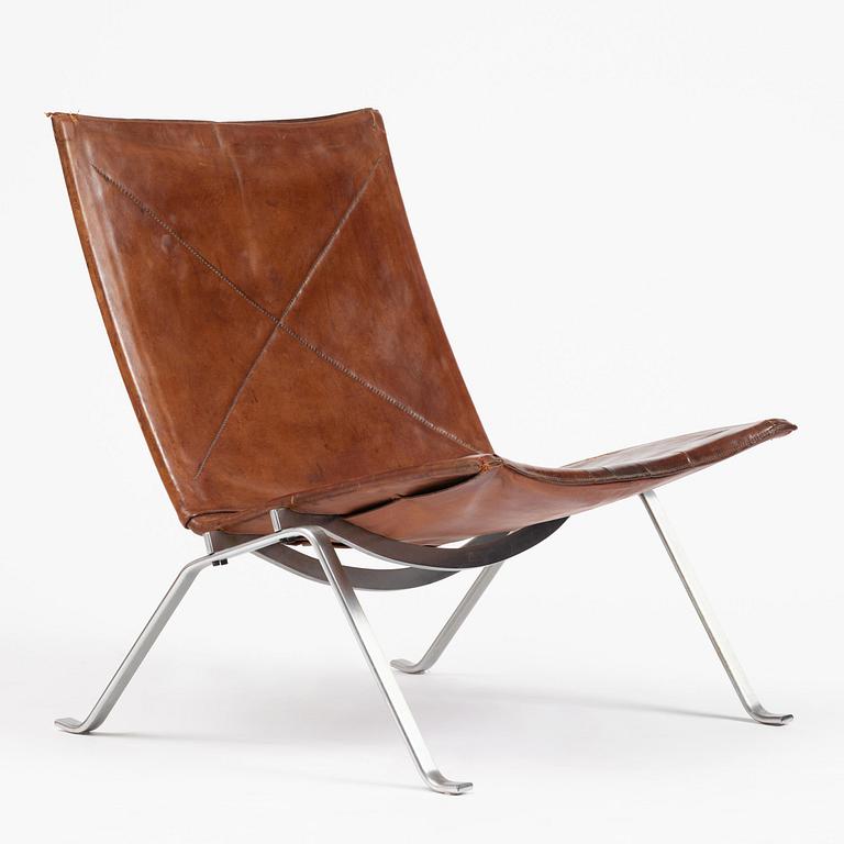 Poul Kjaerholm, a "PK22" easy chair, E. Kold Christensen, Denmark.