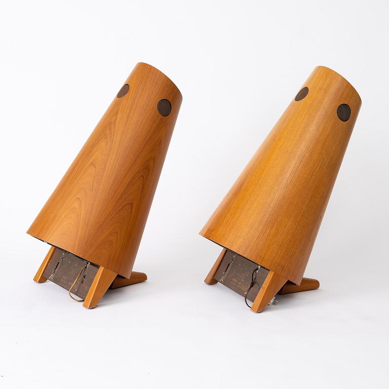 Stig Carlsson, LOAS 1001/”Kolboxen", a pair of loudspeakers, 1959-62, Sweden.