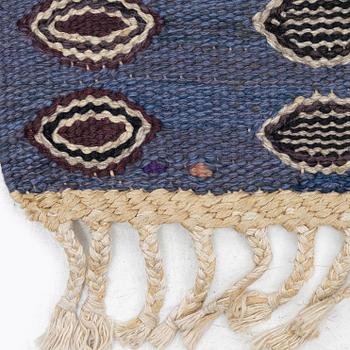 Barbro Nilsson, a carpet, 'Snäckorna' tapestry weave, approx. 273 x 193 cm, signed AB MMF BN.