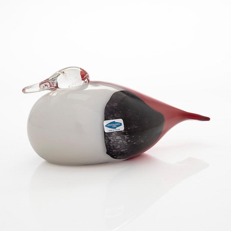 Oiva Toikka, a glass 'Karelia bird', signed O. Toikka Nuutajärvi.