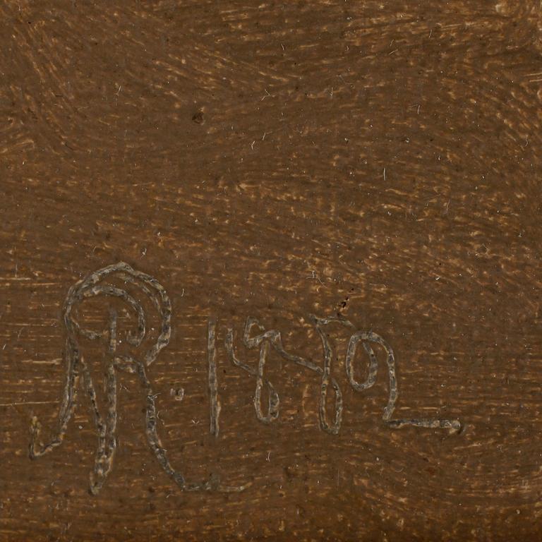 NILS PETER RASMUSSEN, olja på duk, monogramsignerad och daterad 1882.