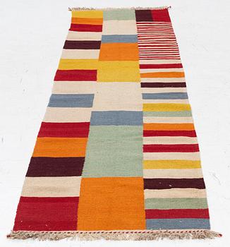 Gallerimatta, Kelim, ca 293 x 84 cm.