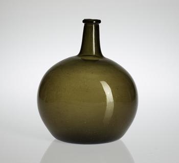 87. FLASKA, glas. 1700/1800-tal.