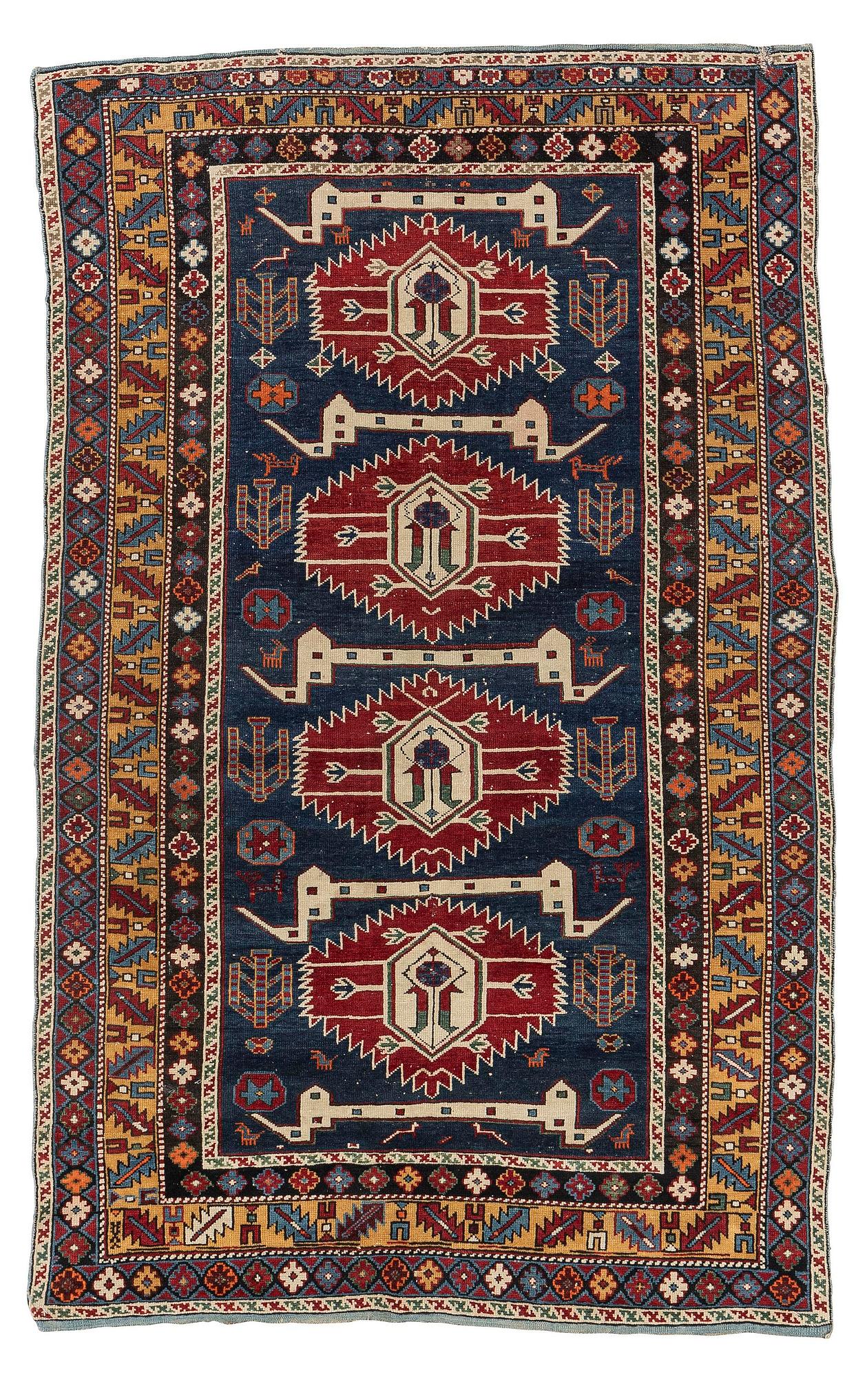 An antique Karagashli rug, northeast Caucasus, c. 165 x 101 cm.